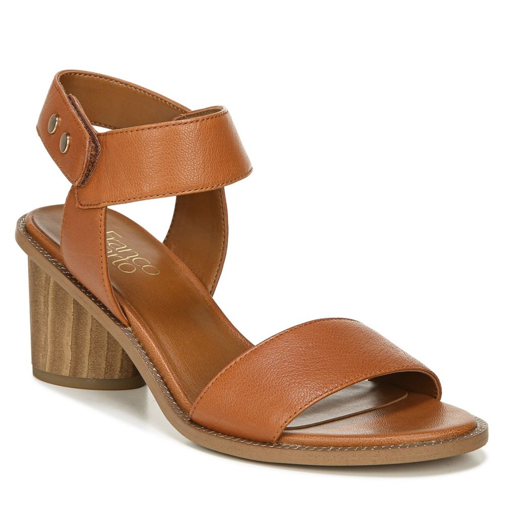 franco sarto one band flat leather sandals