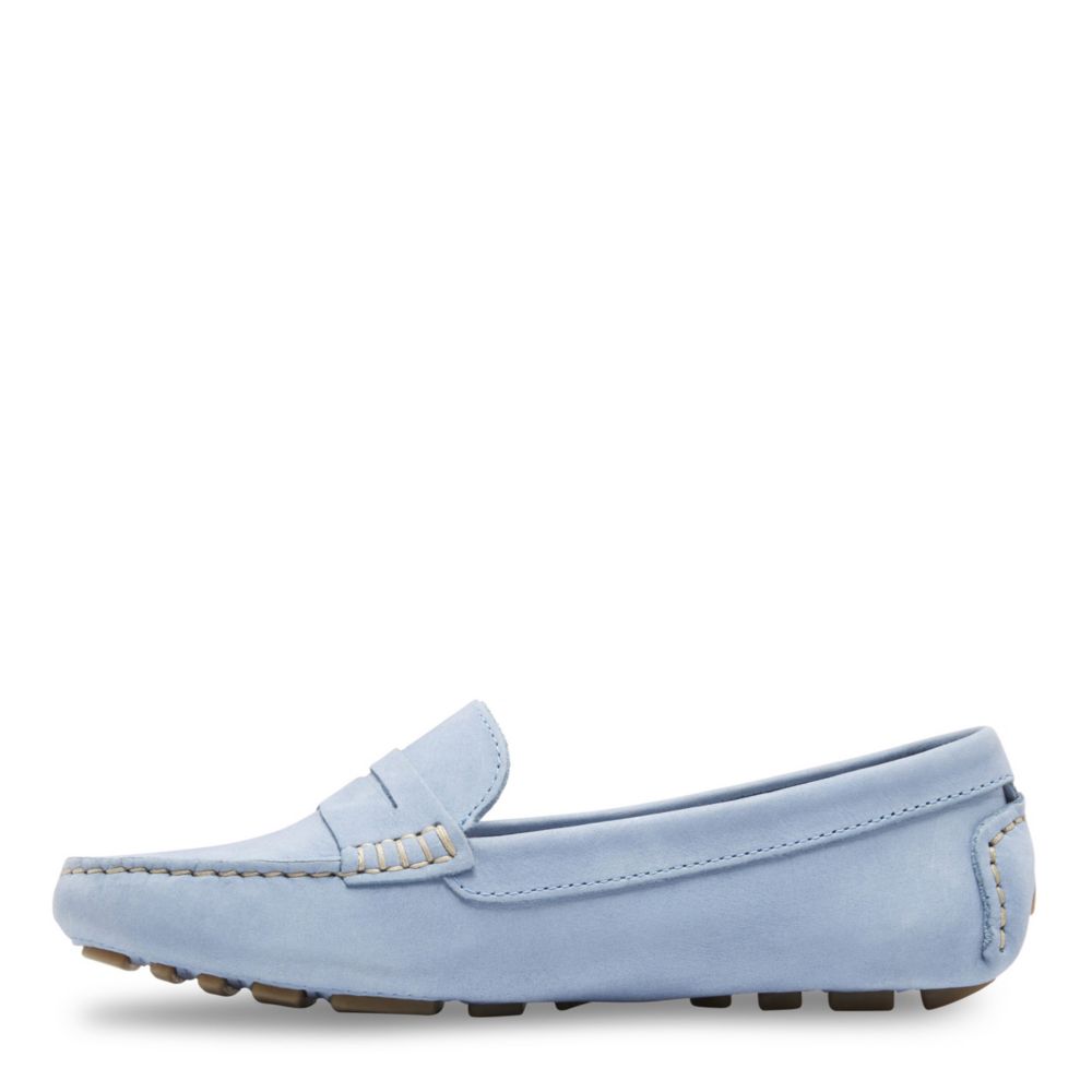 womens pale blue loafers