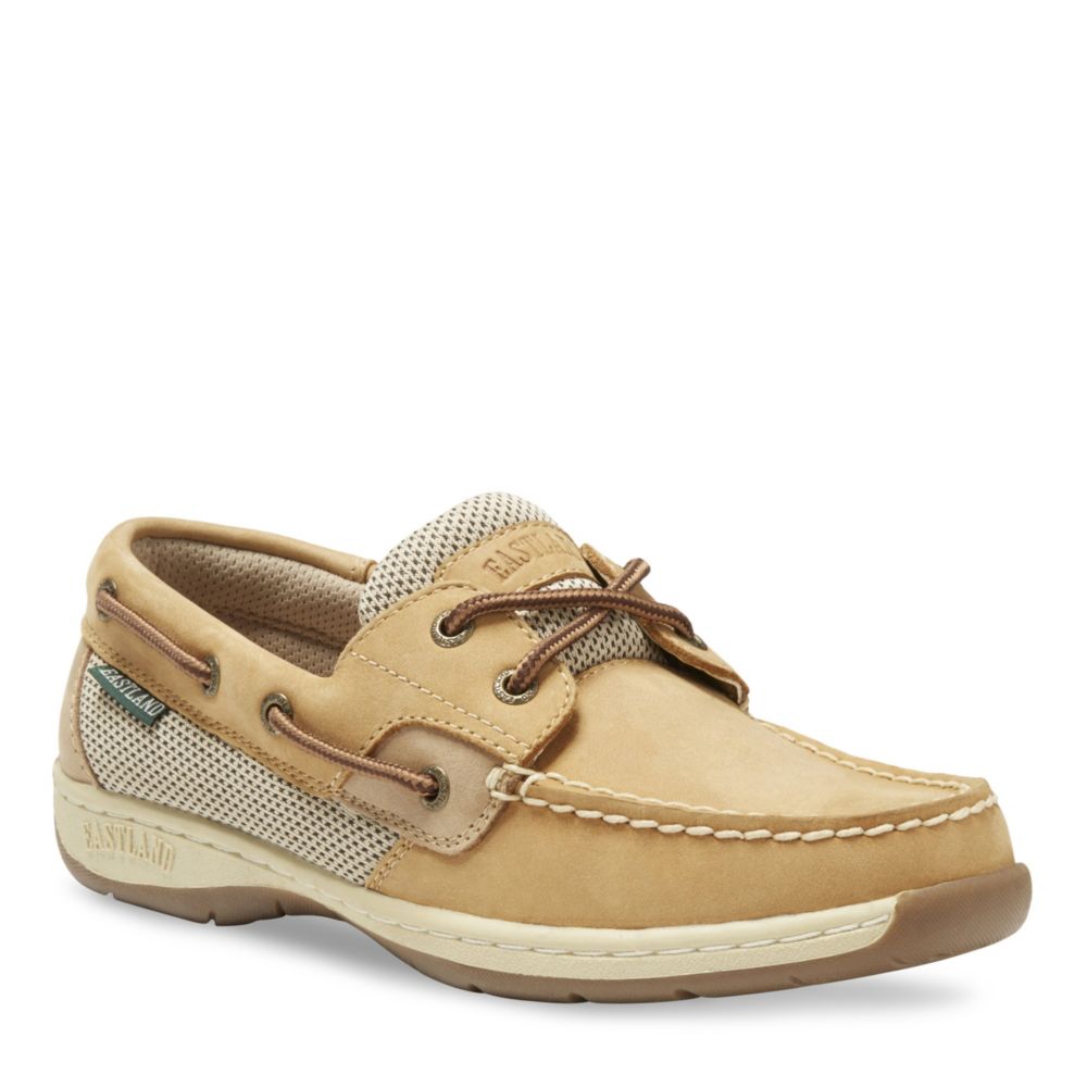 Ladies tan hot sale boat shoes