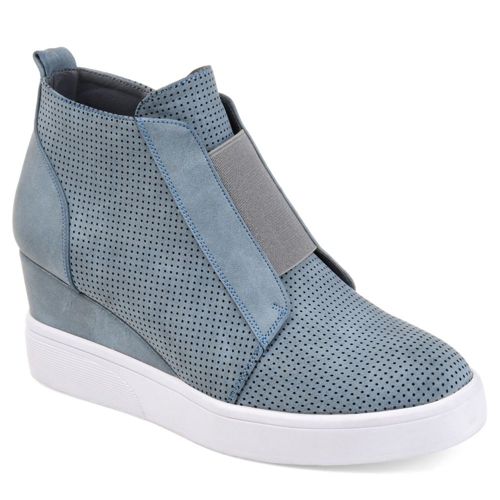 Blue Womens Clara Wedge Sneaker Journee Collection Rack Room Shoes