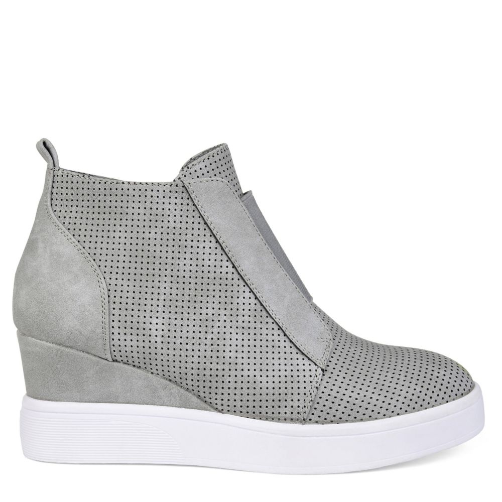 Journee clara sale wedge sneaker grey