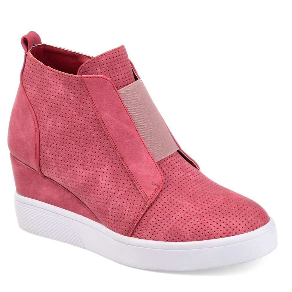 Pink Journee Collection Womens Clara Wedge Sneaker | Womens | Rack Room ...