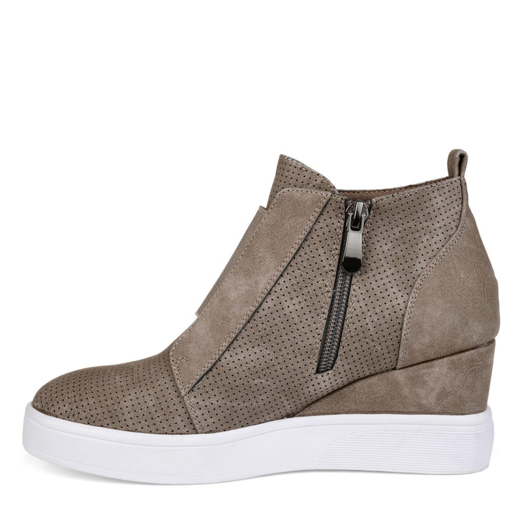 Nat emotioneel zak Taupe Journee Collection Womens Clara Wedges Sneaker | Womens | Rack Room  Shoes