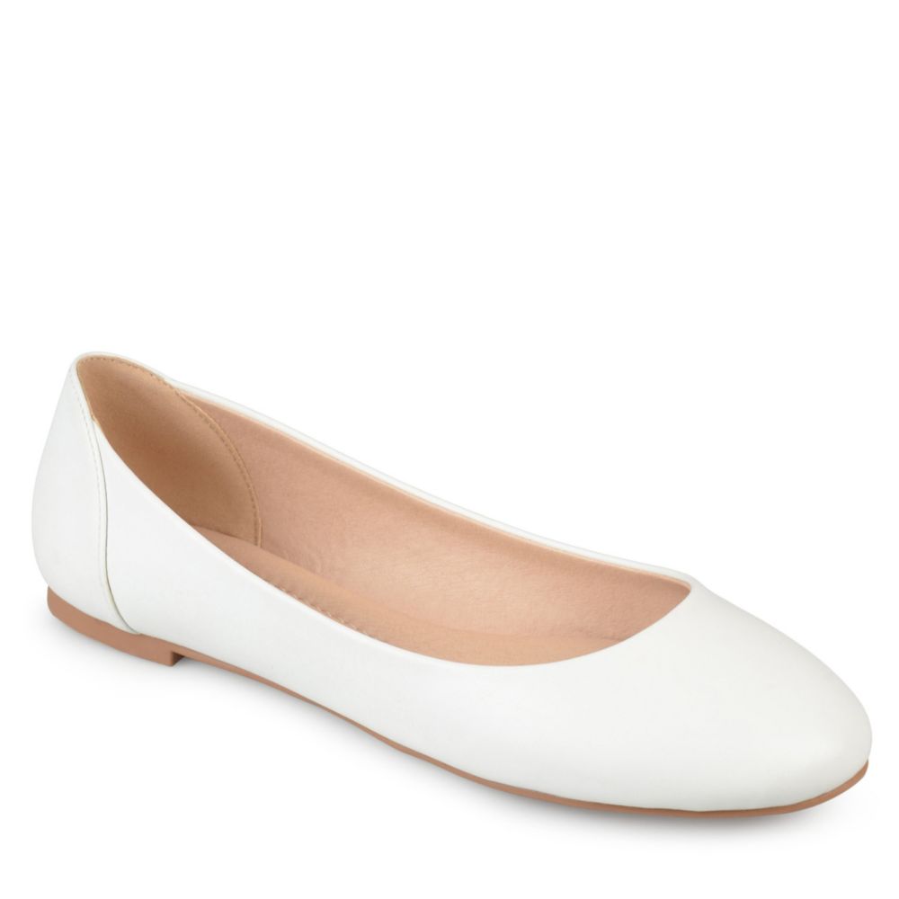 White Journee Collection Womens Kavn Flat | Womens | Rack Room Shoes