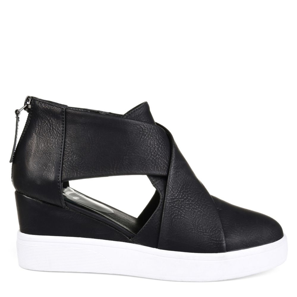 Black Womens Seena Wedge Sneaker Rack Room Shoes