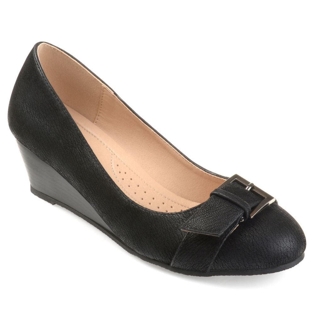 Black Journee Collection Womens Graysn Wedge Pump | Pumps & Heels ...