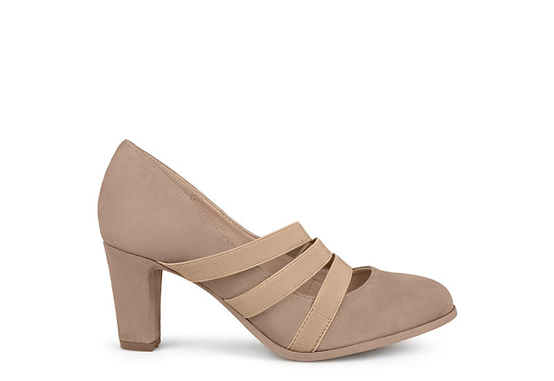 Taupe Journee Collection Womens Loren Pump | Womens | Rack Room Shoes