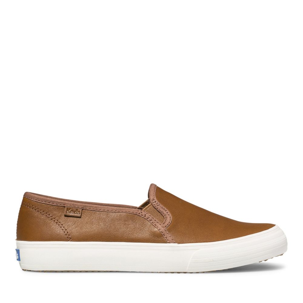 Keds double decker sale leather slip on