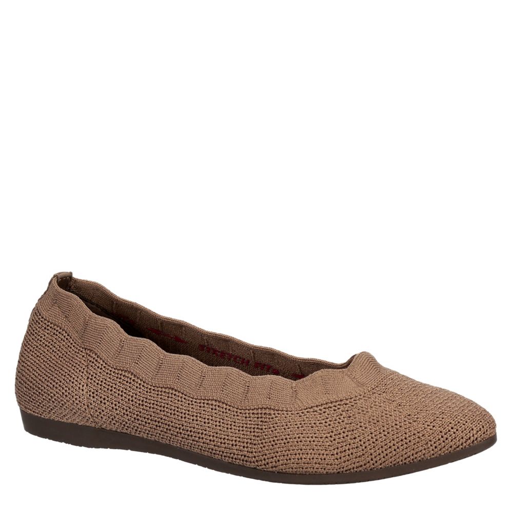 Taupe Skechers Womens Cleo 2.0 Love Spell Flat | Flats | Rack Room Shoes