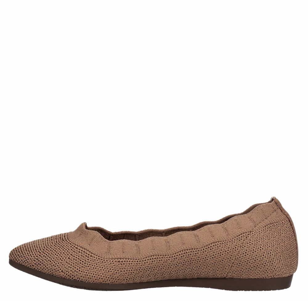 Taupe Skechers Womens Cleo 2.0 Love Spell Flat | Rack Room Shoes