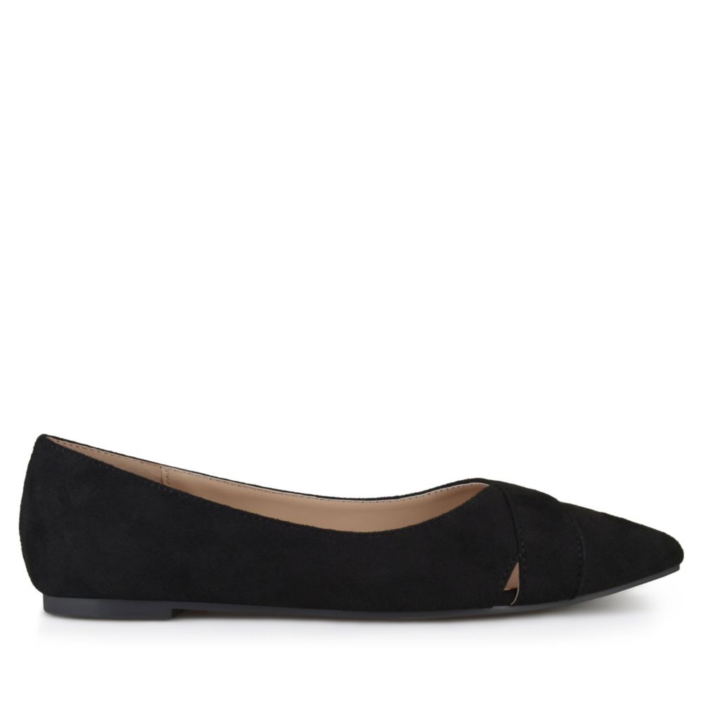 Black Womens Winslo Flat | Journee Collection | Rack Room Shoes