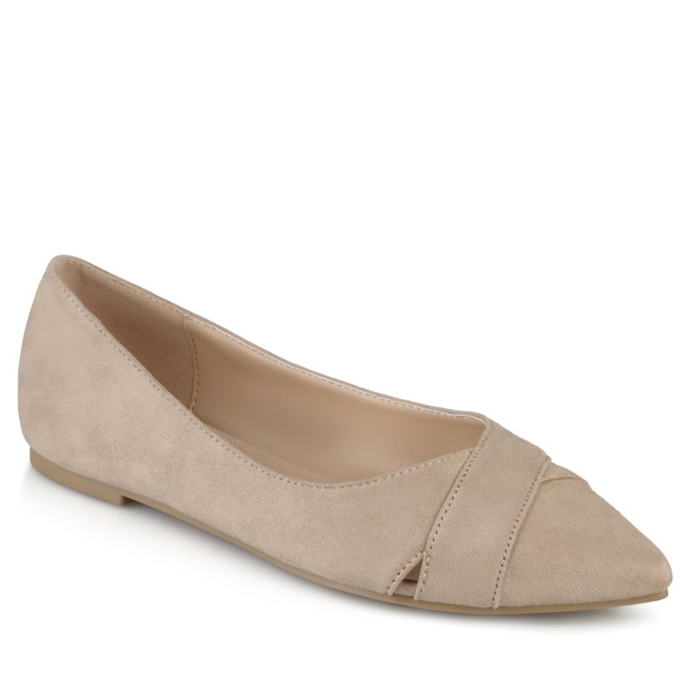 Taupe Womens Winslo Flat | Journee Collection | Rack Room Shoes