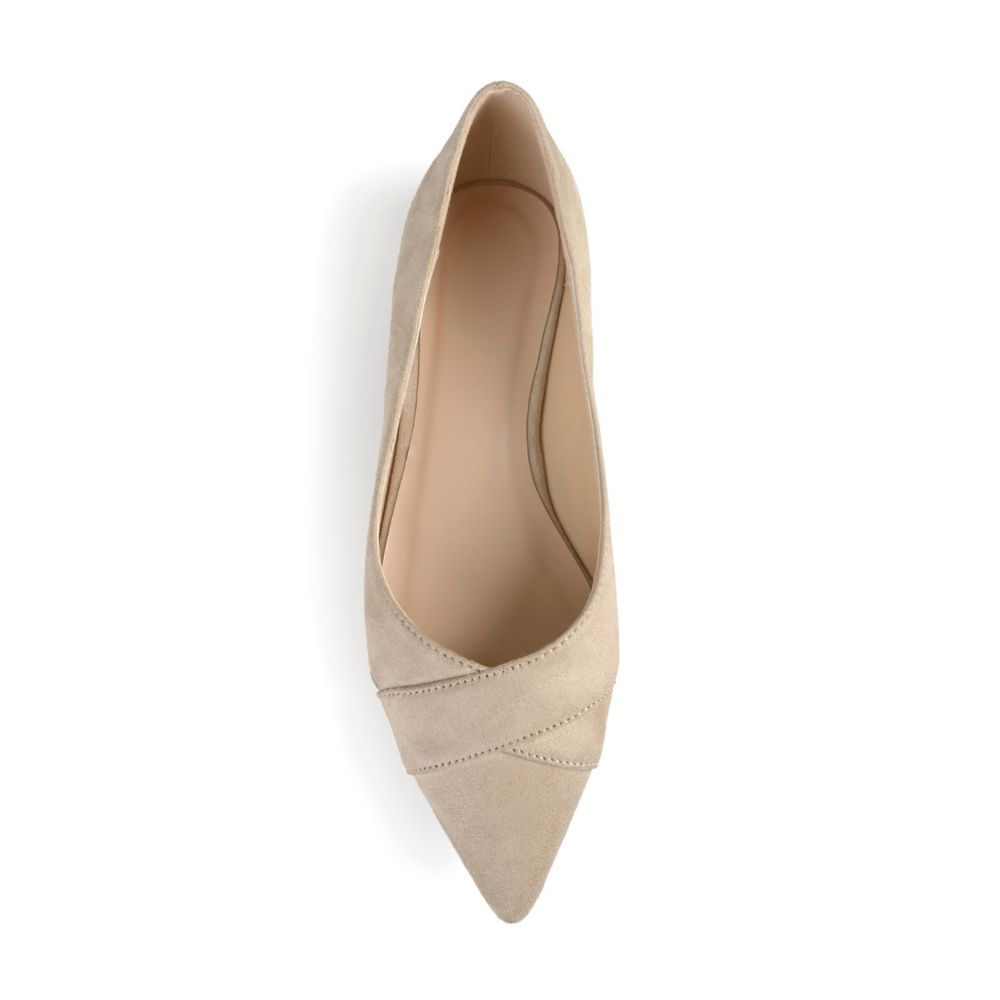 Taupe Womens Winslo Flat | Journee Collection | Rack Room Shoes