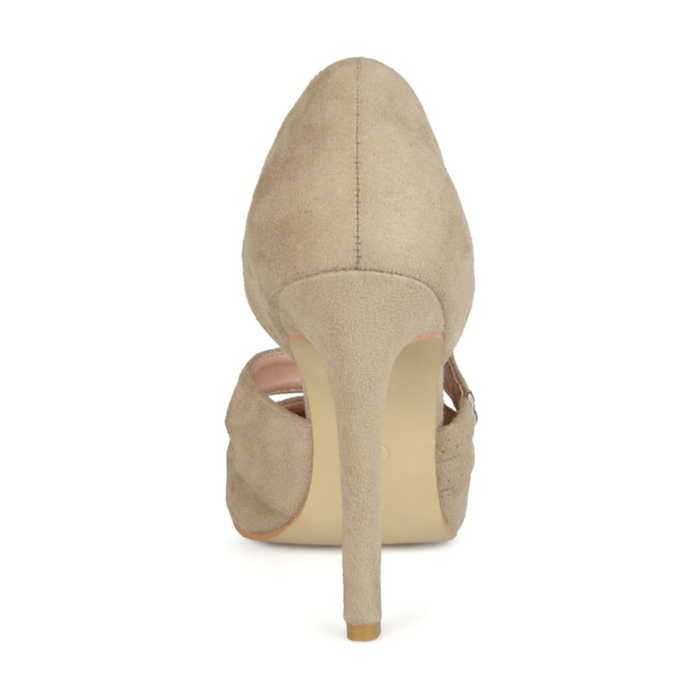 Taupe Journee Collection Womens Zeera Pump Rack Room Shoes