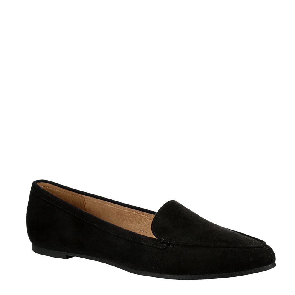 casual black loafers women