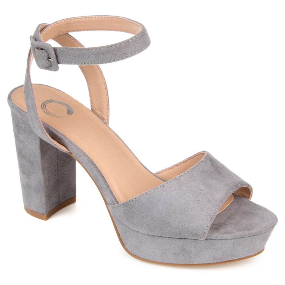 Grey Journee Collection Womens Nairri Platform Sandal | Womens | Rack ...