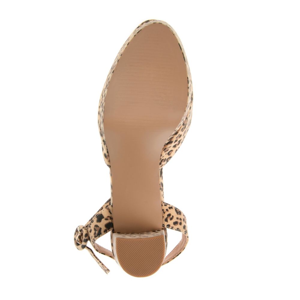 Leopard Journee Collection Womens Roslynn Platform Pump Womens Rack