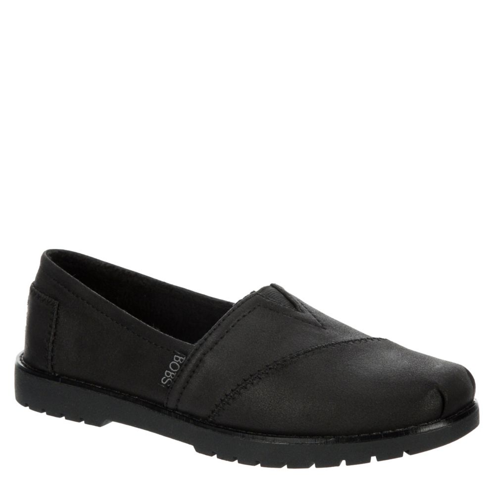 Skechers bobs cheap black leather