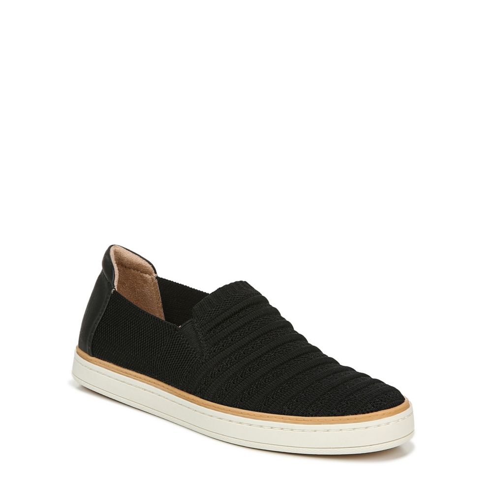 Women's black on sale slip on sneakers