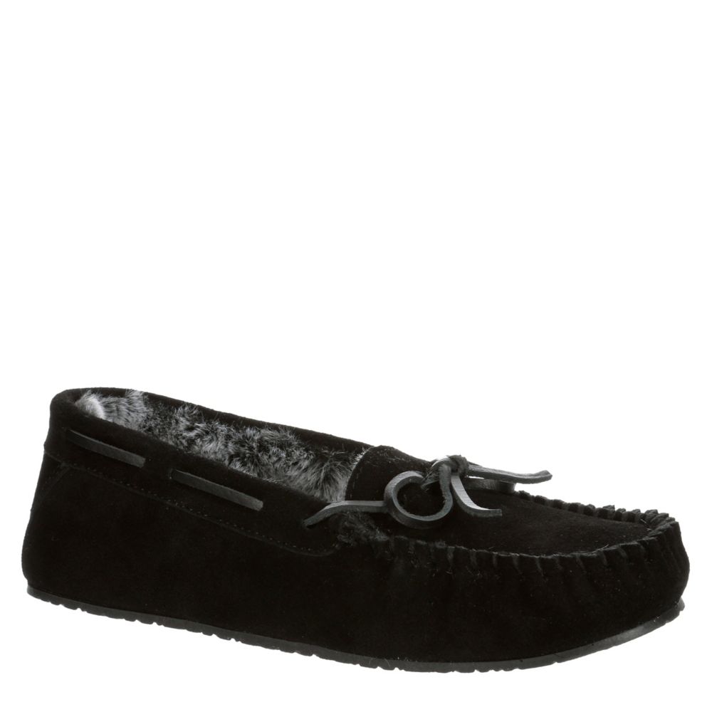 Black Womens Marj Moc Slipper | Minnetonka | Rack Room Shoes