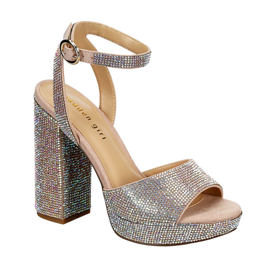 blush platform sandals