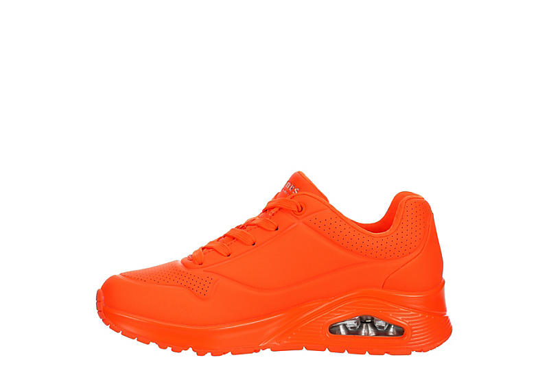 Orange Skechers Womens Uno Sneaker | Monochrome Sneaker | Womens | Rack ...
