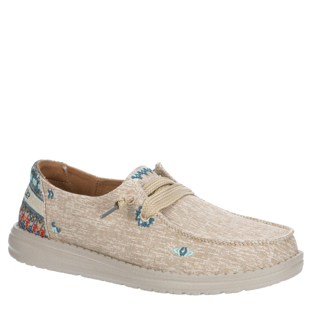 Beige Womens Wendy Slip On Sneaker, Heydude