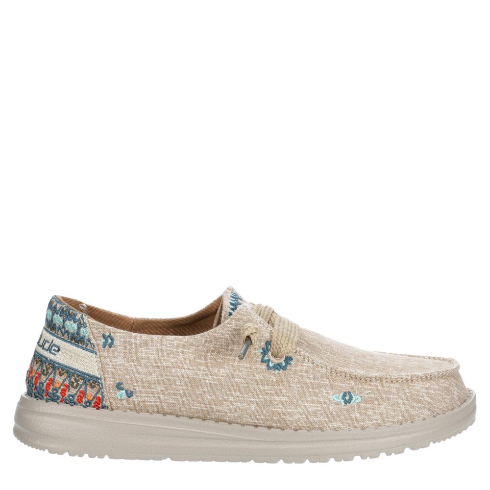 Beige Womens Wendy Slip On Sneaker | Heydude | Rack Room Shoes