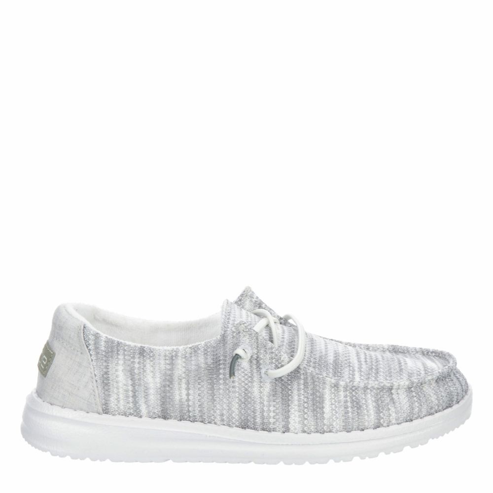 Grey Womens Wendy Knit Slip On Sneaker Heydude Rack Room Shoes