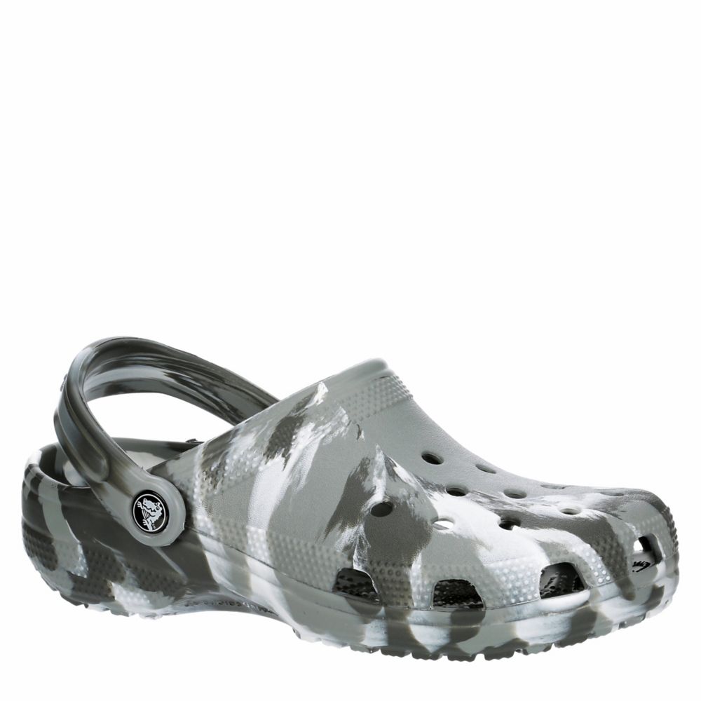 White and sales gray crocs