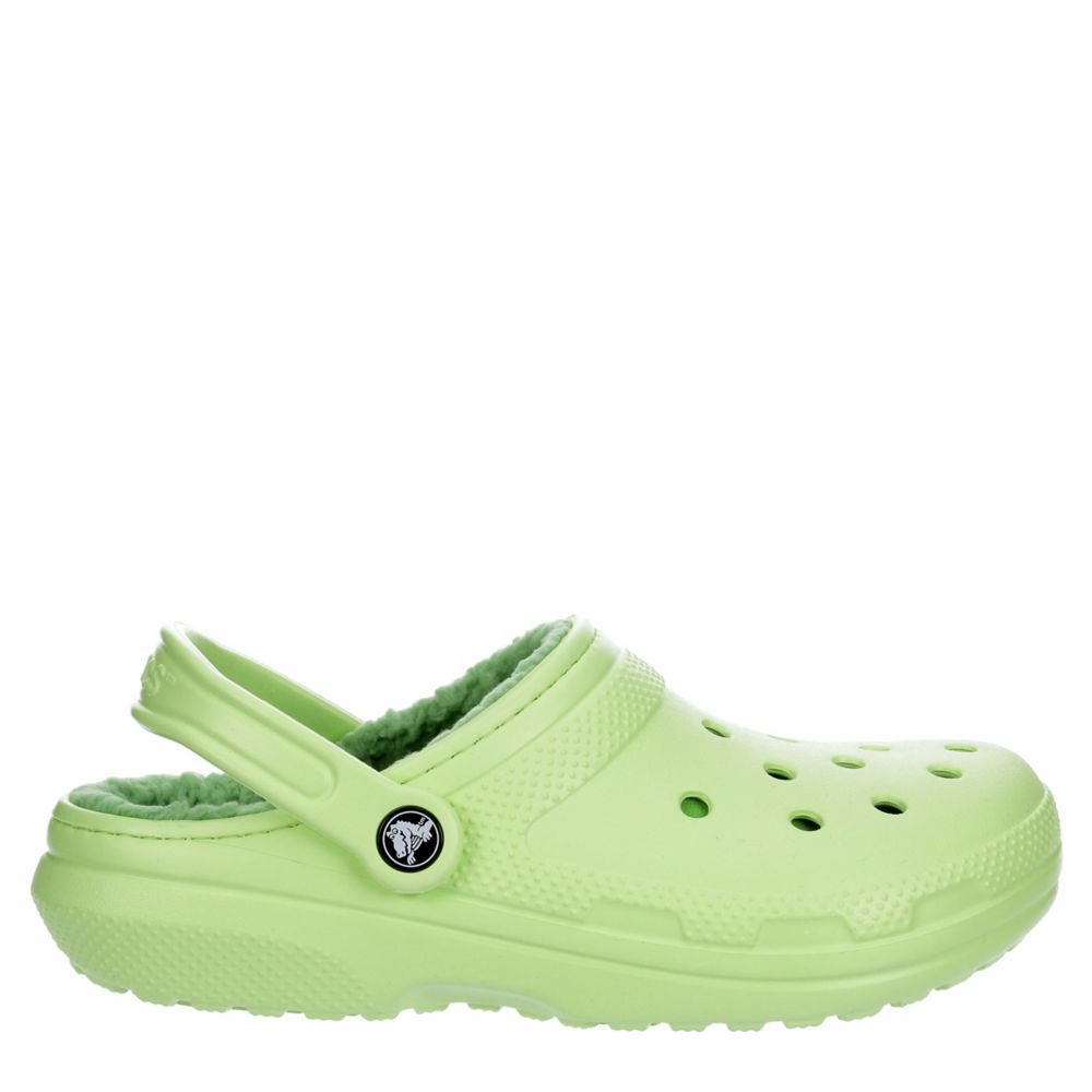 Pale Green Crocs Womens Classic Lined Clog | Slippers | Rack Room Shoes