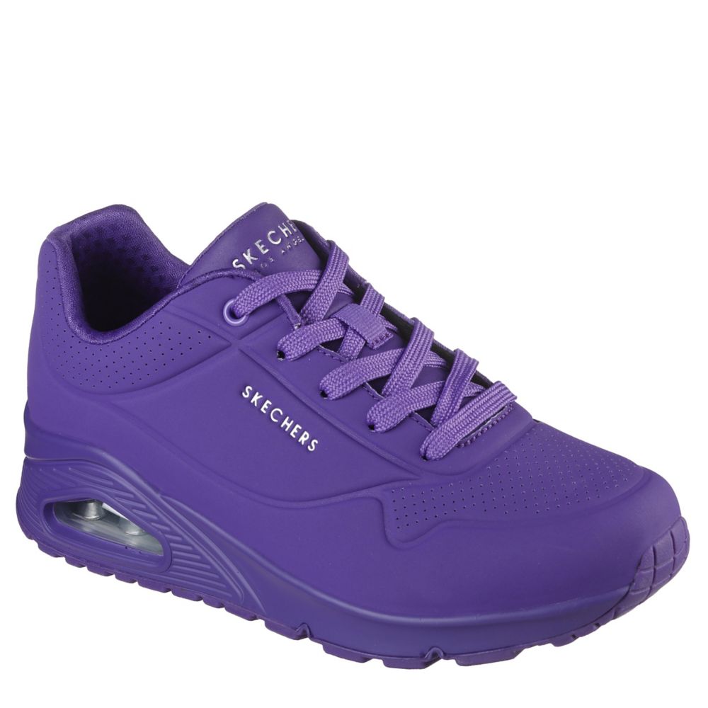 Purple Skechers Womens Uno Sneaker, Womens