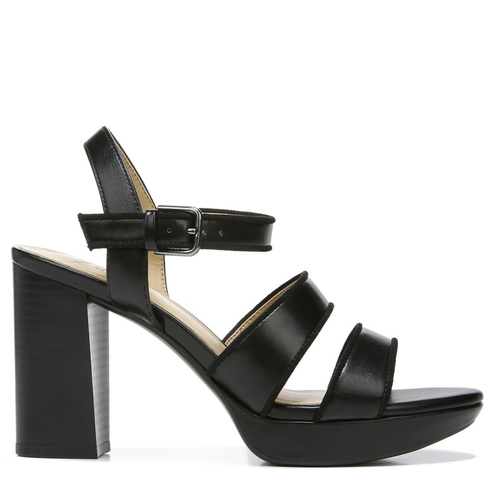 naturalizer black platform sandals