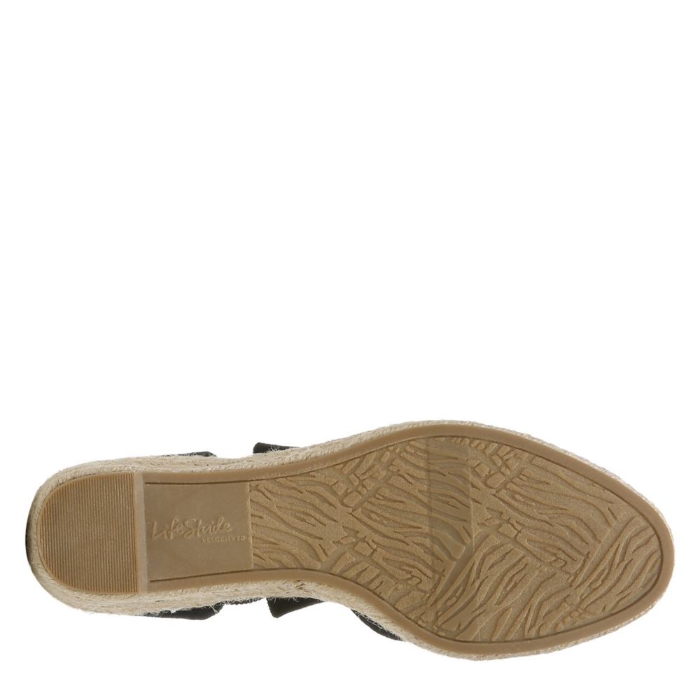 Black Lifestride Womens Kascade Wedge Rack Room Shoes