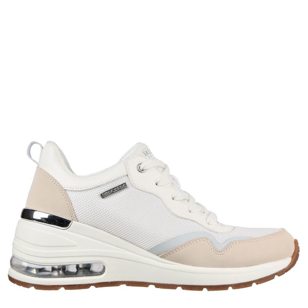 Skechers MILLION AIR Beige - Fast delivery  Spartoo Europe ! - Shoes Low  top trainers Women 99,00 €