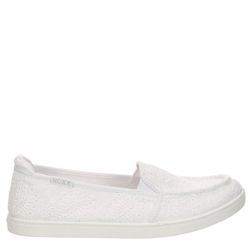white roxy slip ons