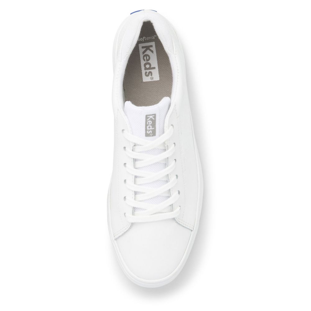 Keds womens hotsell white leather sneakers