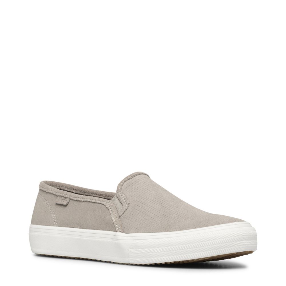 Keds double decker suede hot sale gray