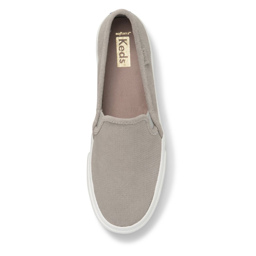 WOMENS DOUBLE DECKER PERF SLIP ON SNEAKER