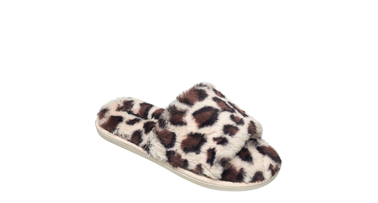 In detail Marvel theme Leopard Nine West Womens Faux Fur Slide Slipper | Slippers | Rack Room Shoes