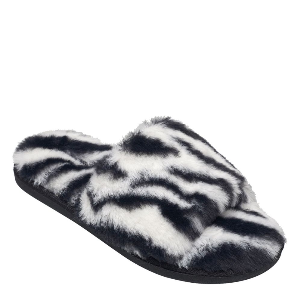 Nine West Womens Faux Fur Slide Slipper | Slippers | Rack Room Shoes