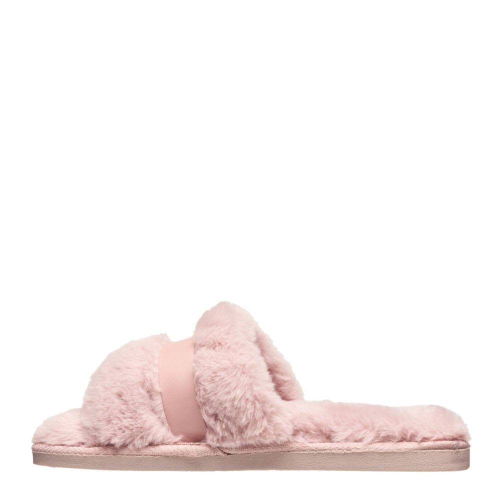 Movie Night Faux Fur Slippers Sand / L