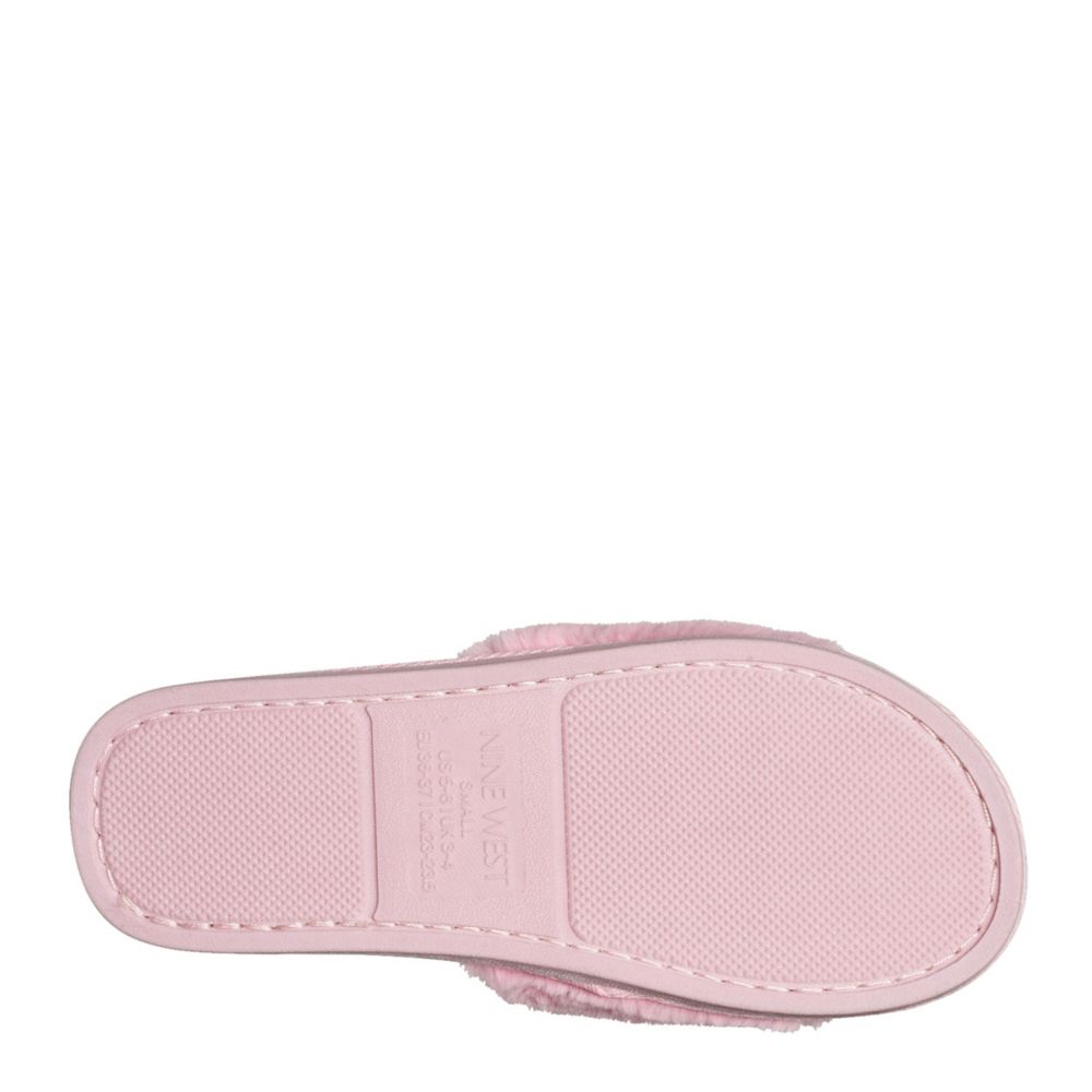 Pink Nine West Womens Slipper Scuff Slipper, Slippers