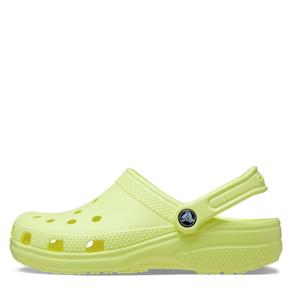light blue and yellow crocs