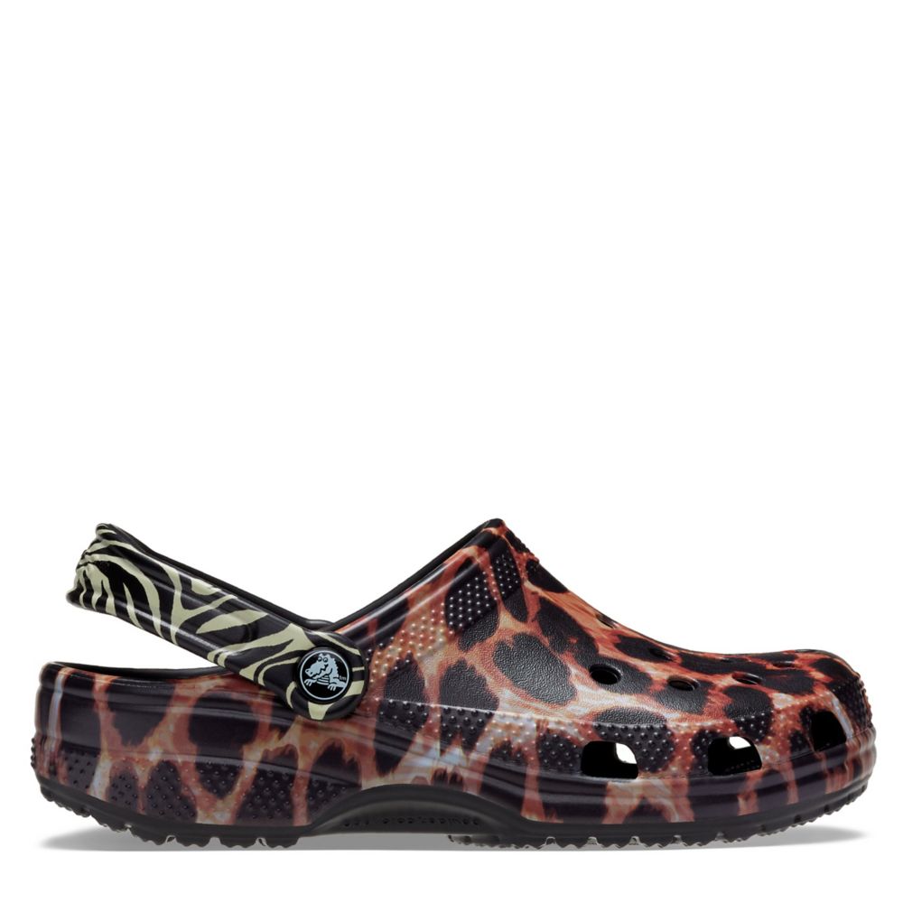 leopard classic crocs