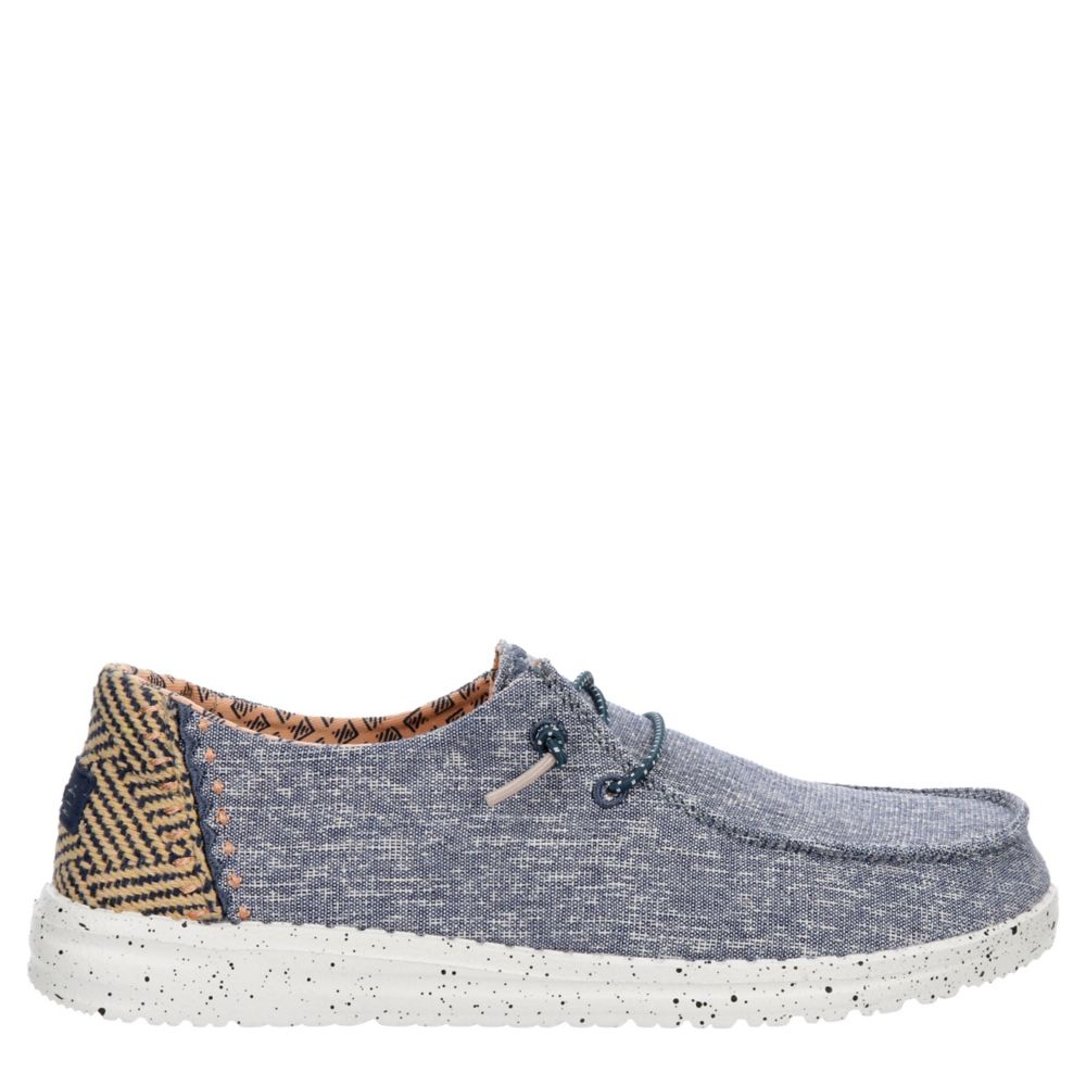 Denim Womens Wendy Chambray Slip On Sneaker, Heydude