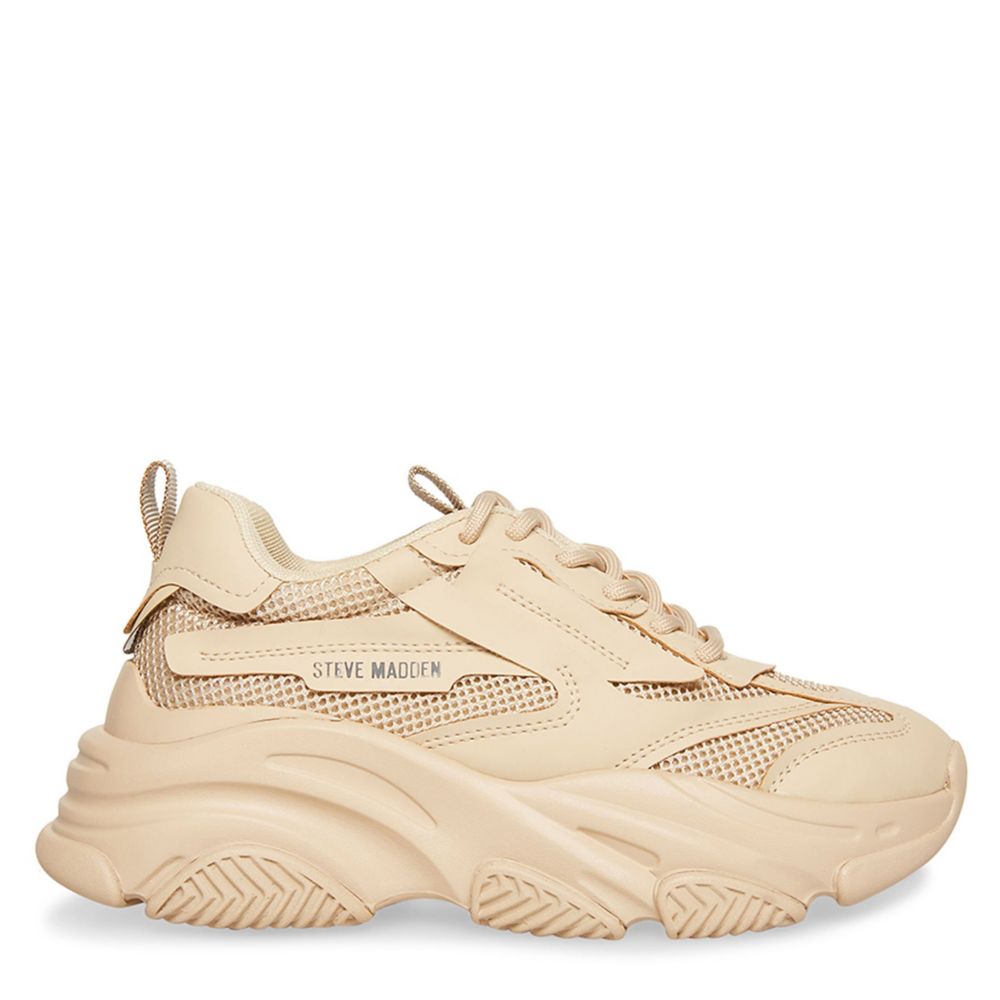 Tan Womens Possession Sneaker | Steve Madden | Rack Room Shoes