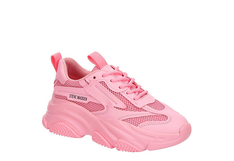 Integral transmisión Cliente Pink Steve Madden Womens Possession Sneaker | Womens | Rack Room Shoes