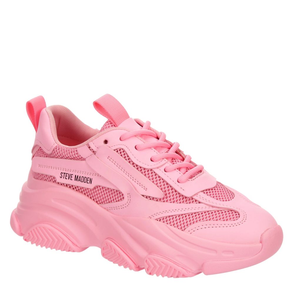 Pink Steve Madden Womens Possession Sneaker Womens |