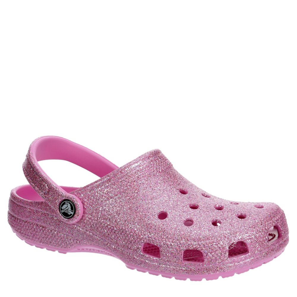 Pink on sale sparkly crocs